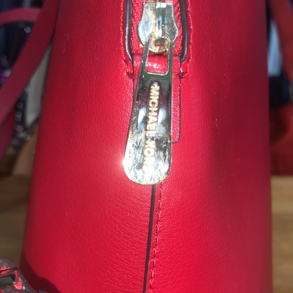 Michael Kors Backpack π in beautiful dark red w/ gold hardware - Picture 11 of 13